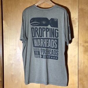 Nine Line olive green graphic tee, size 2XL